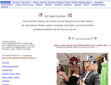 Tablet Screenshot of ichliebefrankfurt.de